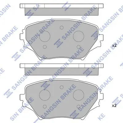 SP1233 Колодки тормозные TOYOTA RAV4