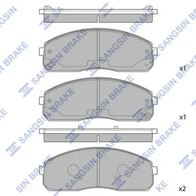SP1175 Тормозные колодки передние