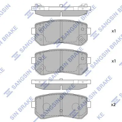 SP1406 Колодки тормозные передние