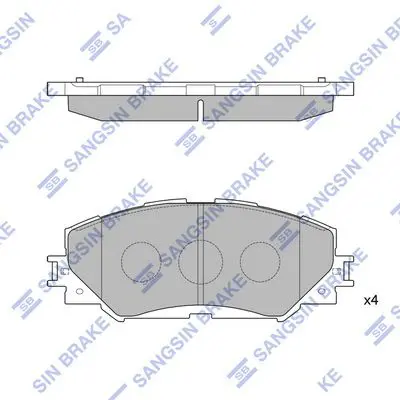 SP2093 Колодки тормозные TOYOTA AURIS