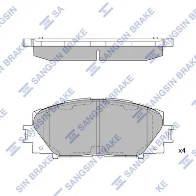 SP1377 Колодки тормозные TOYOTA YARIS
