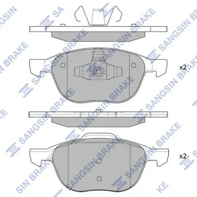 SP1260 Колодки тормозные FORD FOCUS