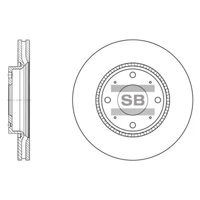 SD2029 Диск тормозной передний KIA