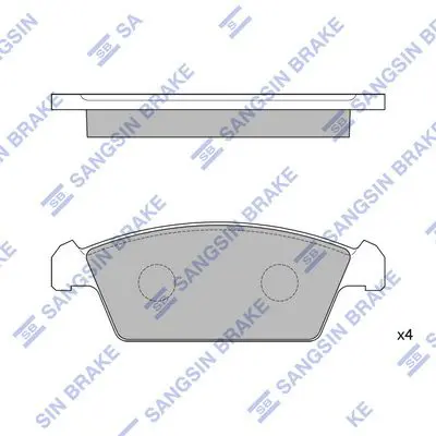 SP1050 Колодки тормозные дисковые