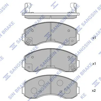 SP1056 Тормозные колодки передние