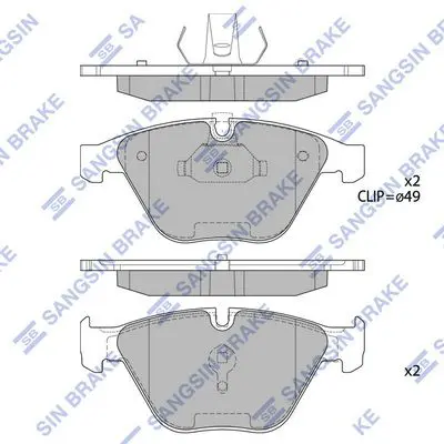 SP2210 Колодки тормозные дисковые BMW
