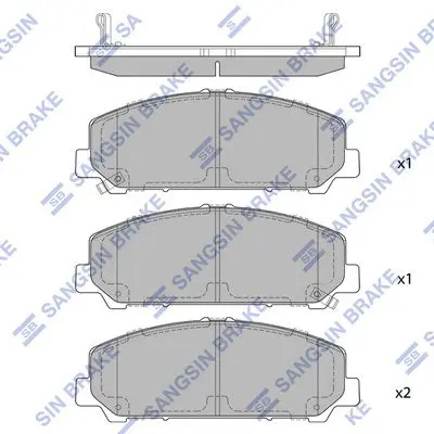 SP1448 SANGSIN Колодки тормозные дисковые