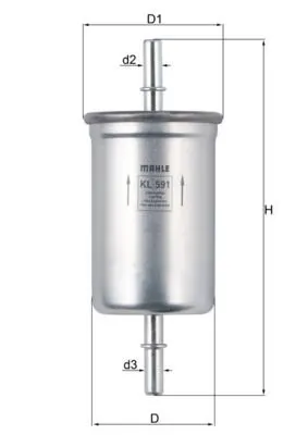 KL591 KNECHT Фильтр топливный