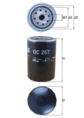 OC257 KNECHT Фильтр масляный VAG A4 1.9TDI