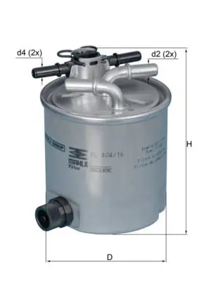 KL404/16 KNECHT Фильтр топливный