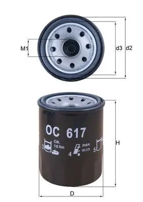 OC 617 KNECHT Фильтр масляный HONDA