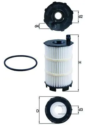 OX350/4D KNECHT Фильтр масляный AUDI: A4 (B7)