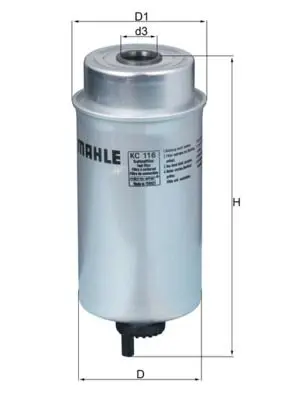 KC116 KNECHT KC116, Фильтр топливный MAHLE