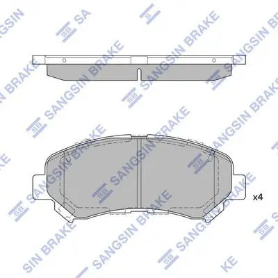 SP1451 Колодки тормозные NISSAN