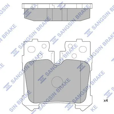 SP2301 Колодки тормозные LEXUS LS