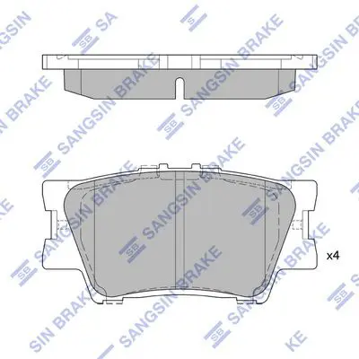 SP2081 Колодки тормозные TOYOTA RAV 4