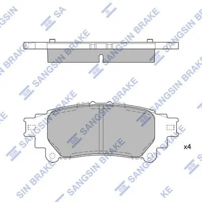SP1458 Колодки тормозные LEXUS RX