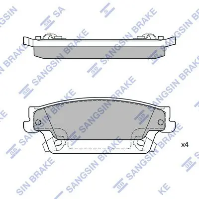 SP2254 Колодки тормозные CADILLAC SRX