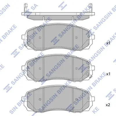 SP2510 Колодки тормозные GREAT WALL