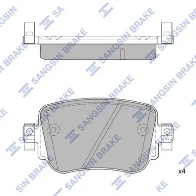 SP1900 SP1900 колодки дисковые