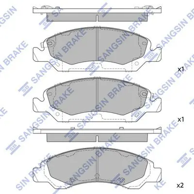 SP1561 SP1561 колодки дисковые