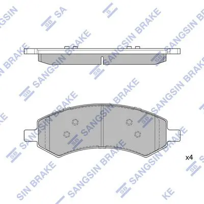 HI-Q SP1785 Колодки тормозные DODGE