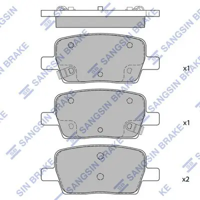 HI-Q SP4116 SP4116 колодки дисковые
