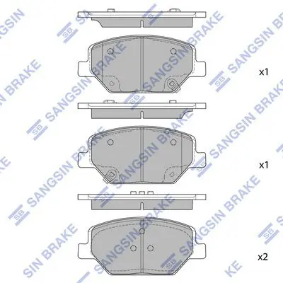 HI-Q SP4284 SP4284 колодки дисковые
