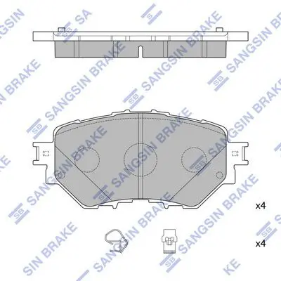 HI-Q SP4123 Колодки тормозные MAZDA 3 14-