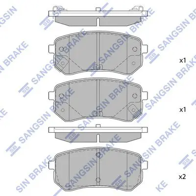 SP1189 Колодки тормозные HYUNDAI i10