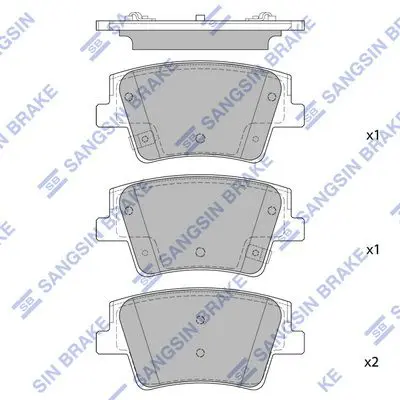 SP1914 Колодки тормозные HYUNDAI