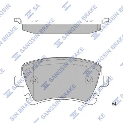 SP2112-R Колодки тормозные AUDI