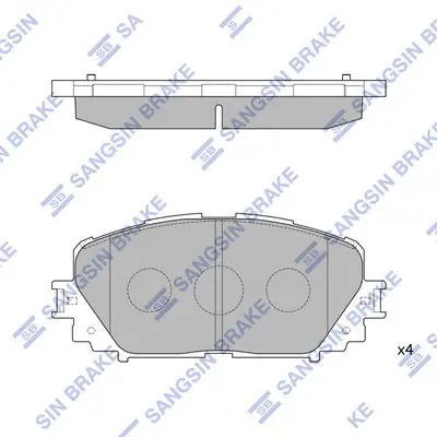SP1588 SP1588 колодки дисковые