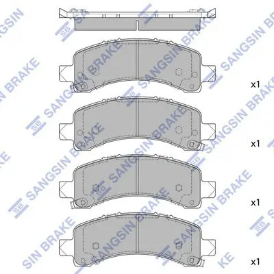 SP1558 Колодки тормозные задние Hi Q