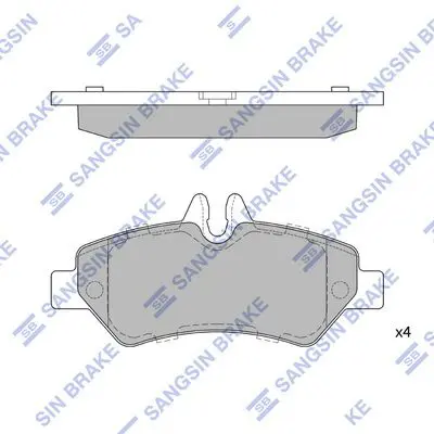 SP1562 Колодки тормозные MERCEDES