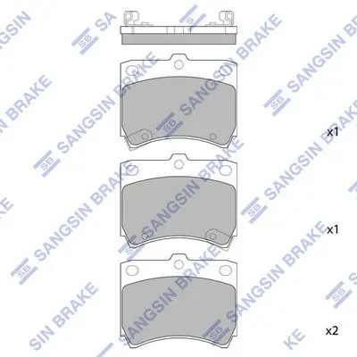SP1049 SP1049 колодки дисковые