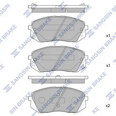 SP1196 Колодки тормозные HYUNDAI IX35