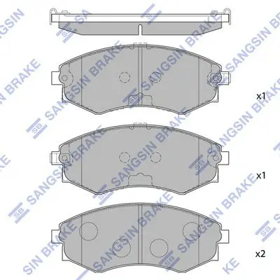 SP1065 Колодки тормозные HYUNDAI
