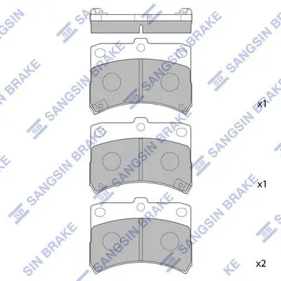 SP1594 SP1594 колодки дисковые