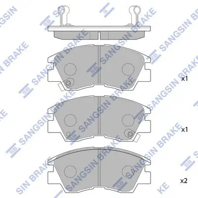 SP1135 Колодки тормозные MITSUBISHI
