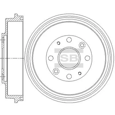 SD4409 Барабан тормозной MAZDA 323