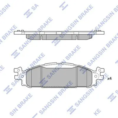 HI-Q SP1711 Колодки тормозные FORD