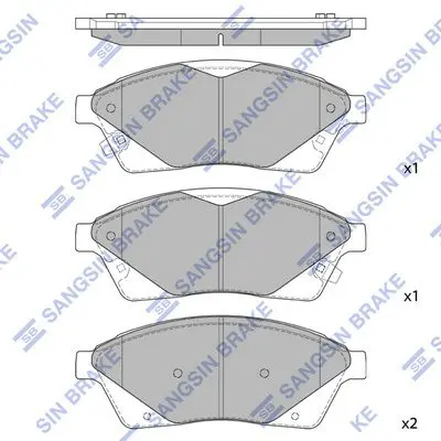HI-Q SP2251 Колодки тормозные CADILLAC SRX