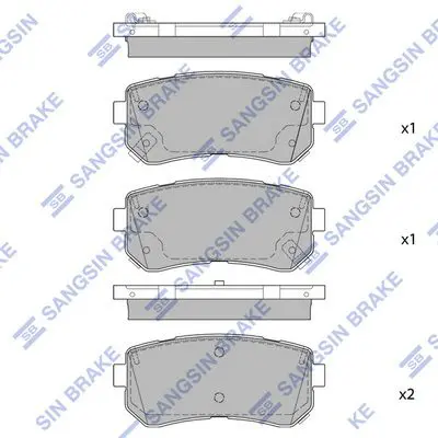 SP1850 SP1850 колодки дисковые