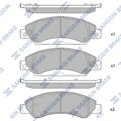 HI-Q SP4027 SP4027 колодки дисковые