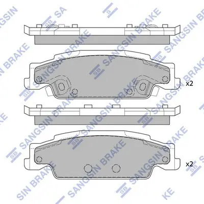 HI-Q SP2249 SP2249 колодки дисковые