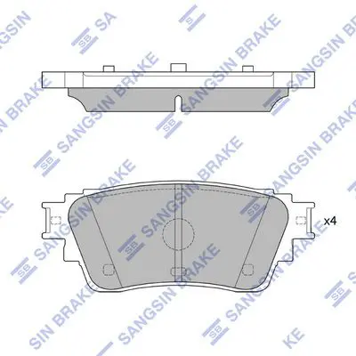 HI-Q SP4338 SP4338 колодки торм.