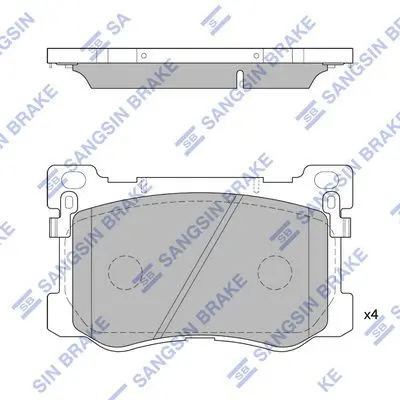 HI-Q SP4228 SP4228 колодки тормозные