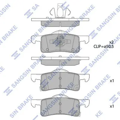 HI-Q SP4387 КОЛОДКИ ТОРМОЗНЫЕ FORD