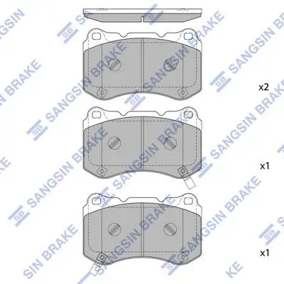 HI-Q SP4349 SP4349 Колодки тормозные